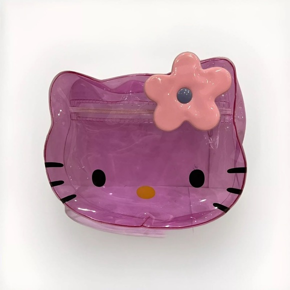 Hello Kitty Toy Figure Sanrio Mini Play Skate Park Piggy Bank Transparent Case - Picture 4 of 8